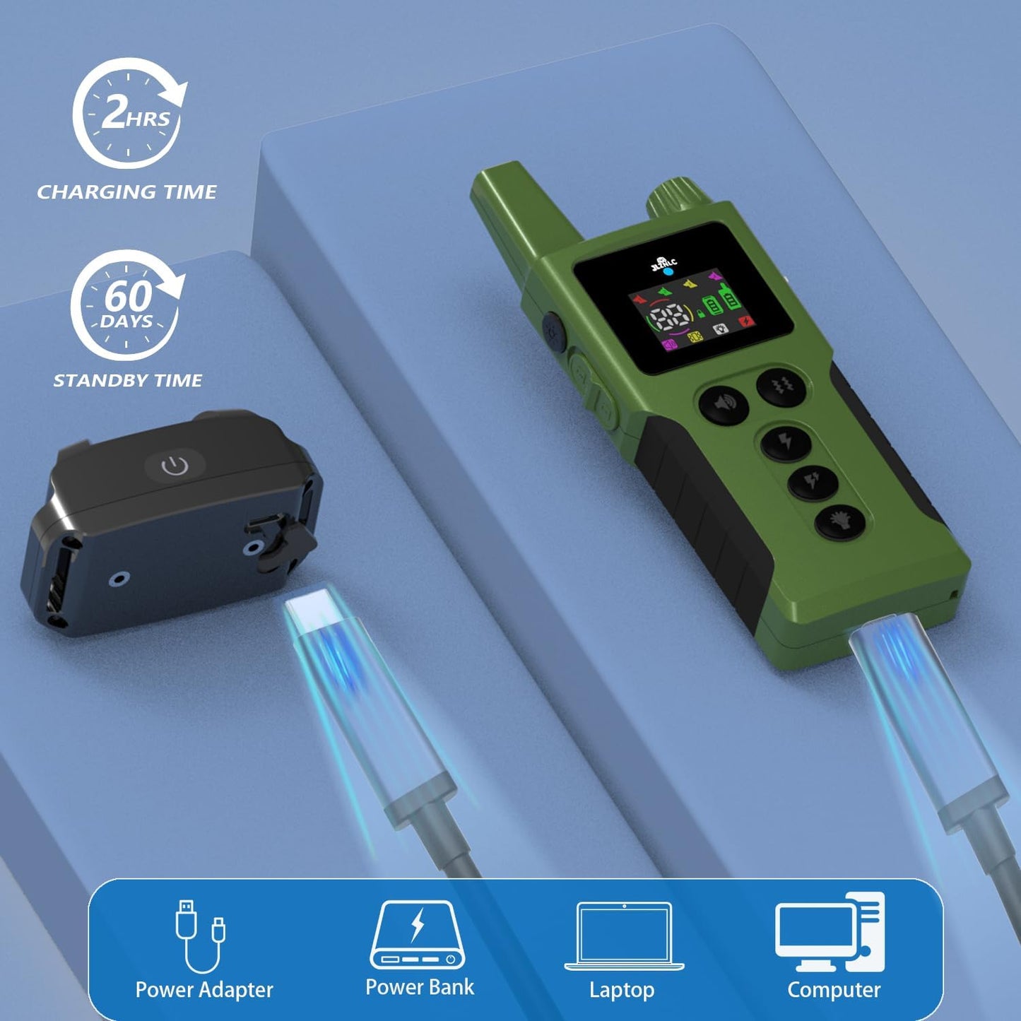 Dog Shock Collar - 4200FT Dog Training Collar with Remote Innovative IPX7 Waterproof with 4 Training Modes,Vibration and Shock,Rechargeable E-Collar for All Breeds