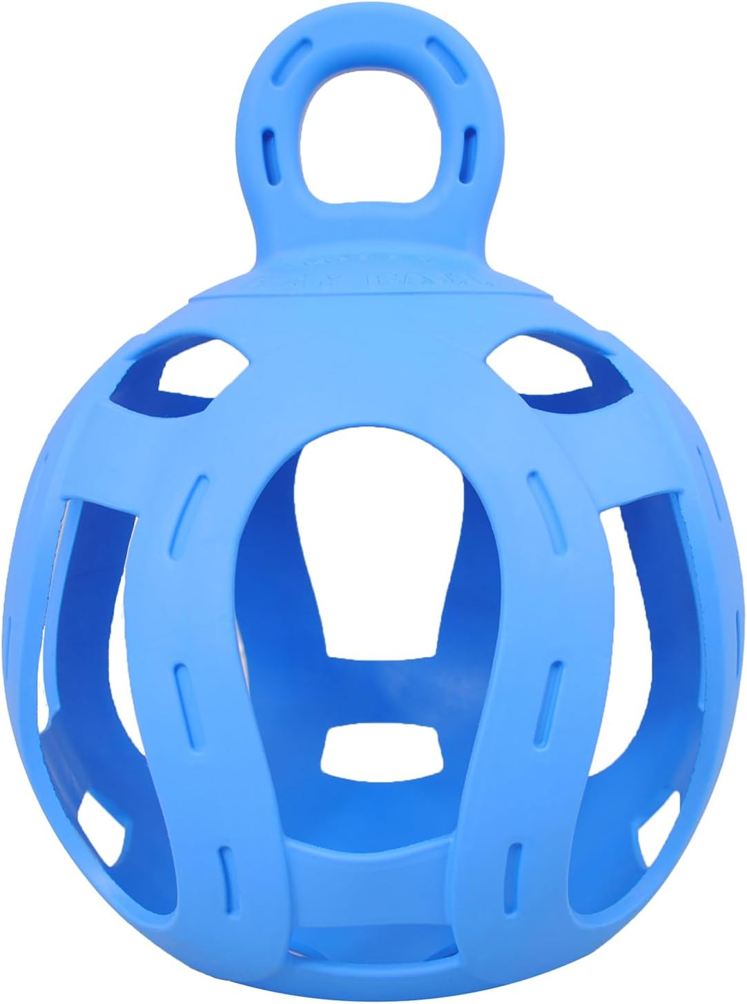 Horsemen's Pride Jolly Hay Ball Stall Toy for Horses, Blue, 8"