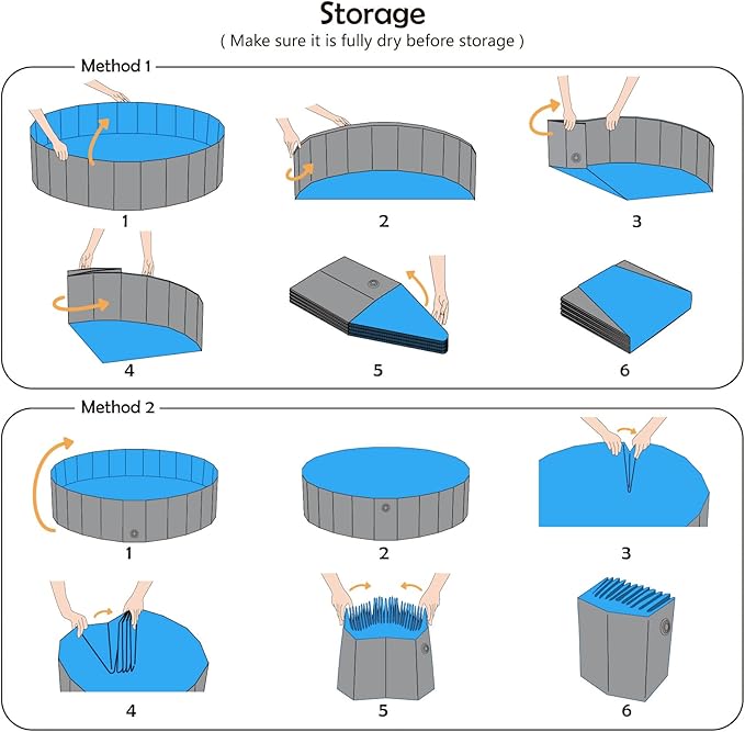 Jasonwell Foldable Dog Pet Bath Pool Collapsible Dog Pet Pool Bathing Tub Kiddie Pool Doggie Wading Pool for Puppy Small Medium Large Dogs Cats and Kids 39.5" Grey