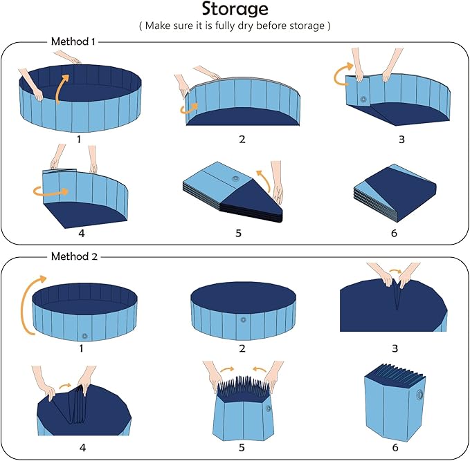 Jasonwell Foldable Dog Pool Collapsible Hard Plastic Swimming Pool Portable Kiddie/Pet Pool Doggie Wading Pool Bath Tub for Puppy Small Medium Large Dogs Cats and Kids 71"