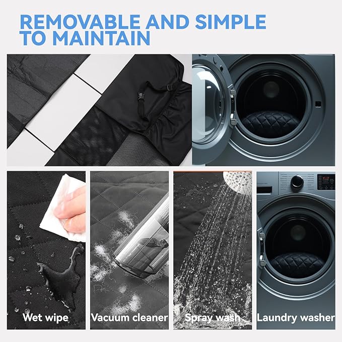 High Barrier Dog Car Seat Cover,Waterproof Back Seat Extender for Dogs,Car Seat Protector,Car Seat Cover Hard Bottom Holds 500 lbs,600D Nonslip Dog Hammock,Pet Car Bed for Cars,SUVs, Small Trucks