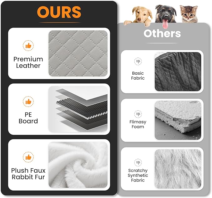 Portable Small Dog Seat for Car,Luxury Center Console Dog Car Seat Booster with Safety Tethers,Auti-Collapse Pet Travel Carrier for SUV,Truck.(Light Grey/White)