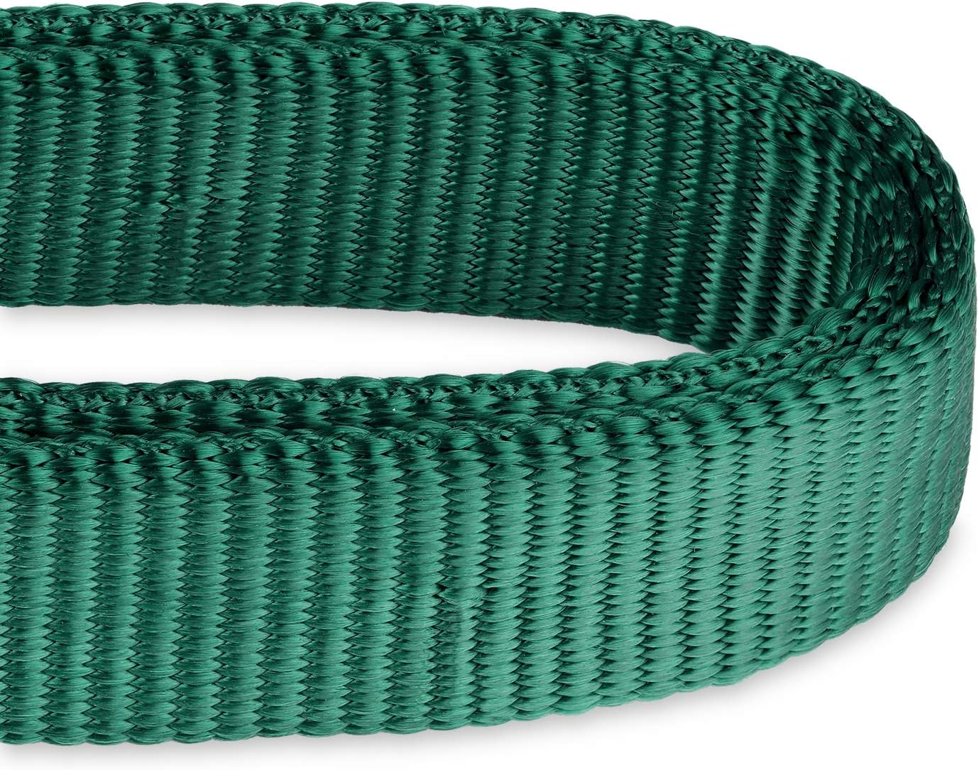 Hyhug Martingale Dog Collar Without Buckle: Anti Escape, No Slip Heavy - Duty Nylon, Colorfast & Adjustable for Medium Breeds(Medium, Solid Color Dark Green