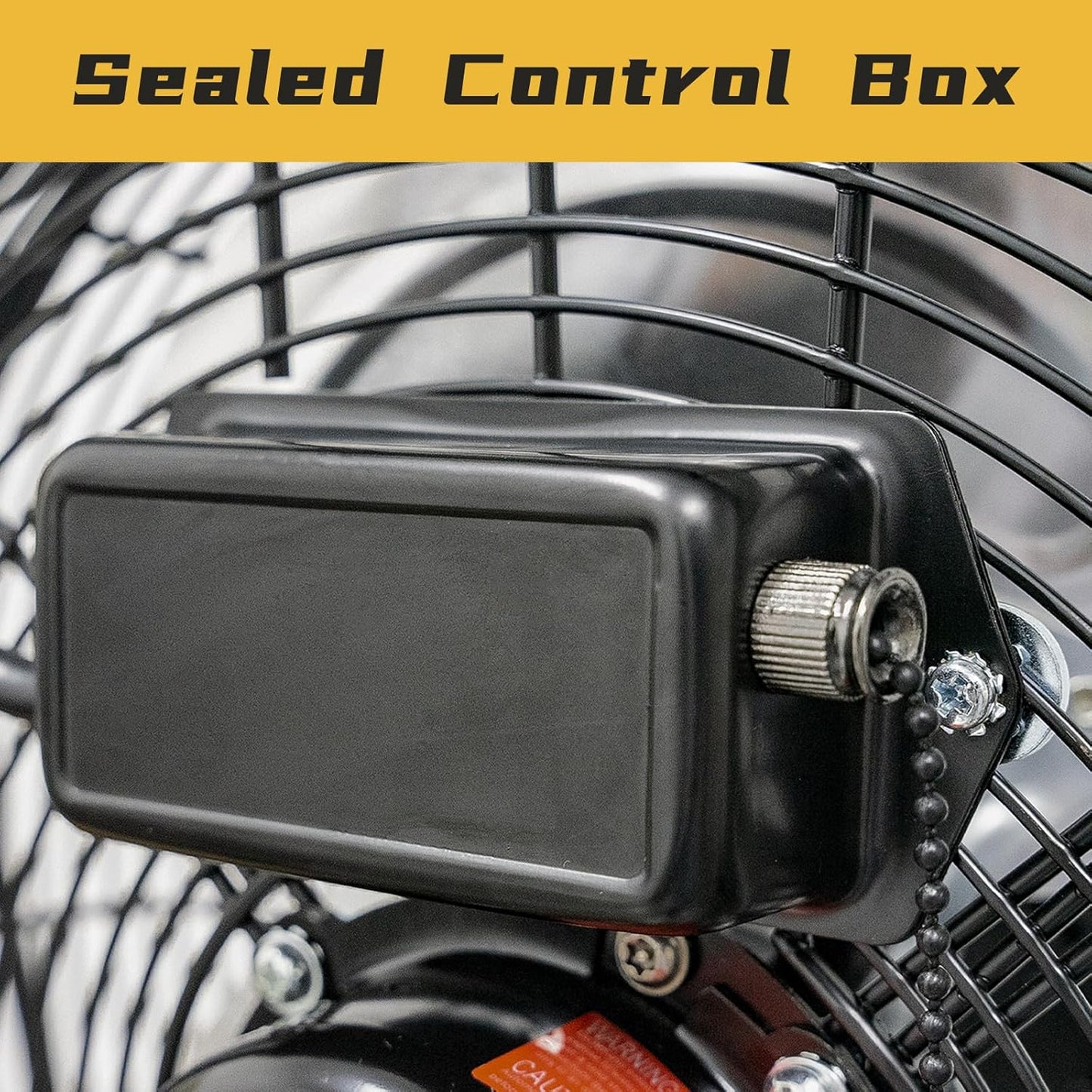 HiCFM 2500 CFM 12" Industrial Wall-Mounted Fan, 3-Speeds High Velocity Wall fans with IP44 Enclosure Motor for Barn, Garage, Warehouse, Greenhouse and Commercial Use, 2 Pack