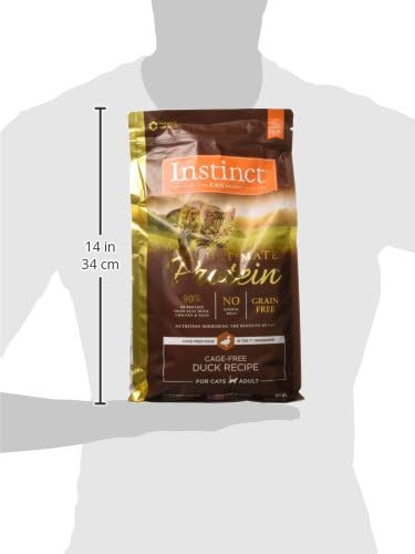 Instinct Ultimate Protein, Natural Dry Cat Food, Grain Free Recipe - Cage Free Duck, 4 lb. Bag