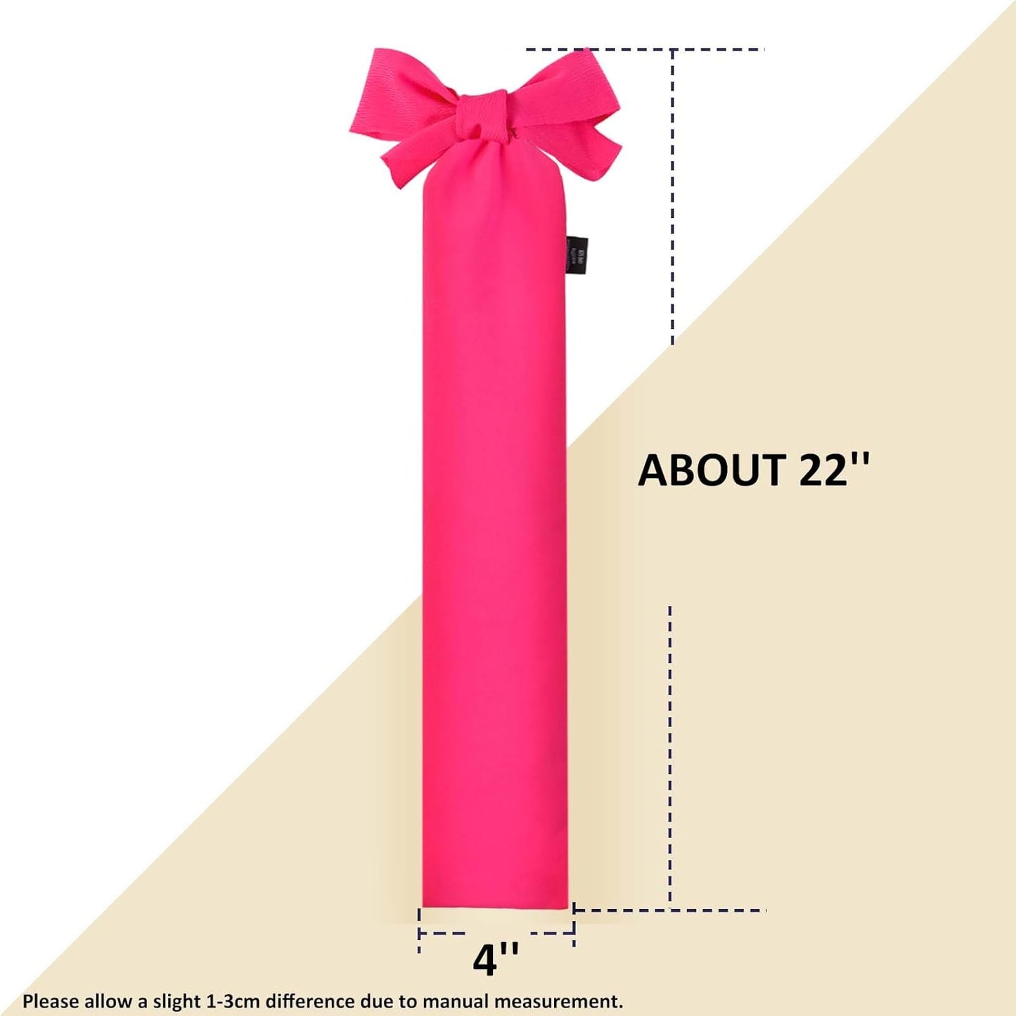 Harrison Howard Stretchy Horse Tail Guard - Breathable & Protects - Slip On Design - 2 Strand Closure - 22" L Light Pink