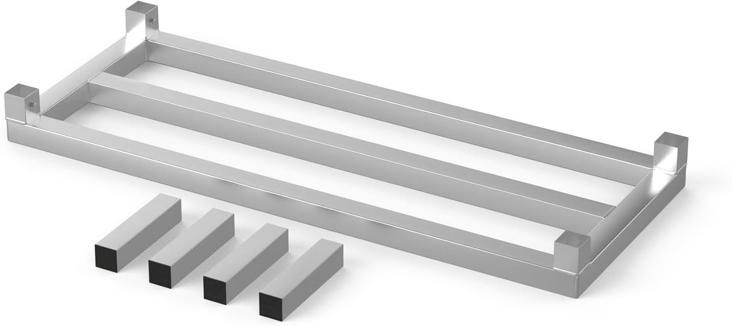 14 in X 36 in. Aquarium Stand | Industrial Style Aluminum Fish Tank Base with Open Frame Design