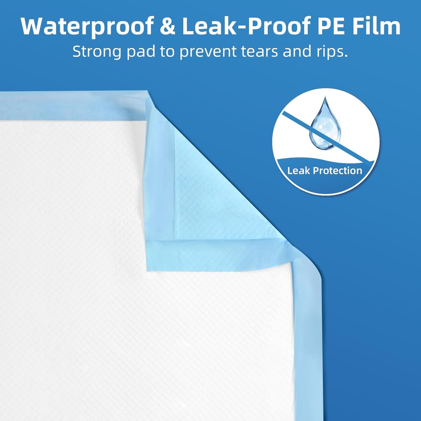 50 Count Extra Large Chucks 36"x36" Thicken Elderly Adults Incontinence Bed Pads Disposable, Heavy Duty Absorbency Underpads Waterproof, XXL Extra Large Puppy Pee Training Pad