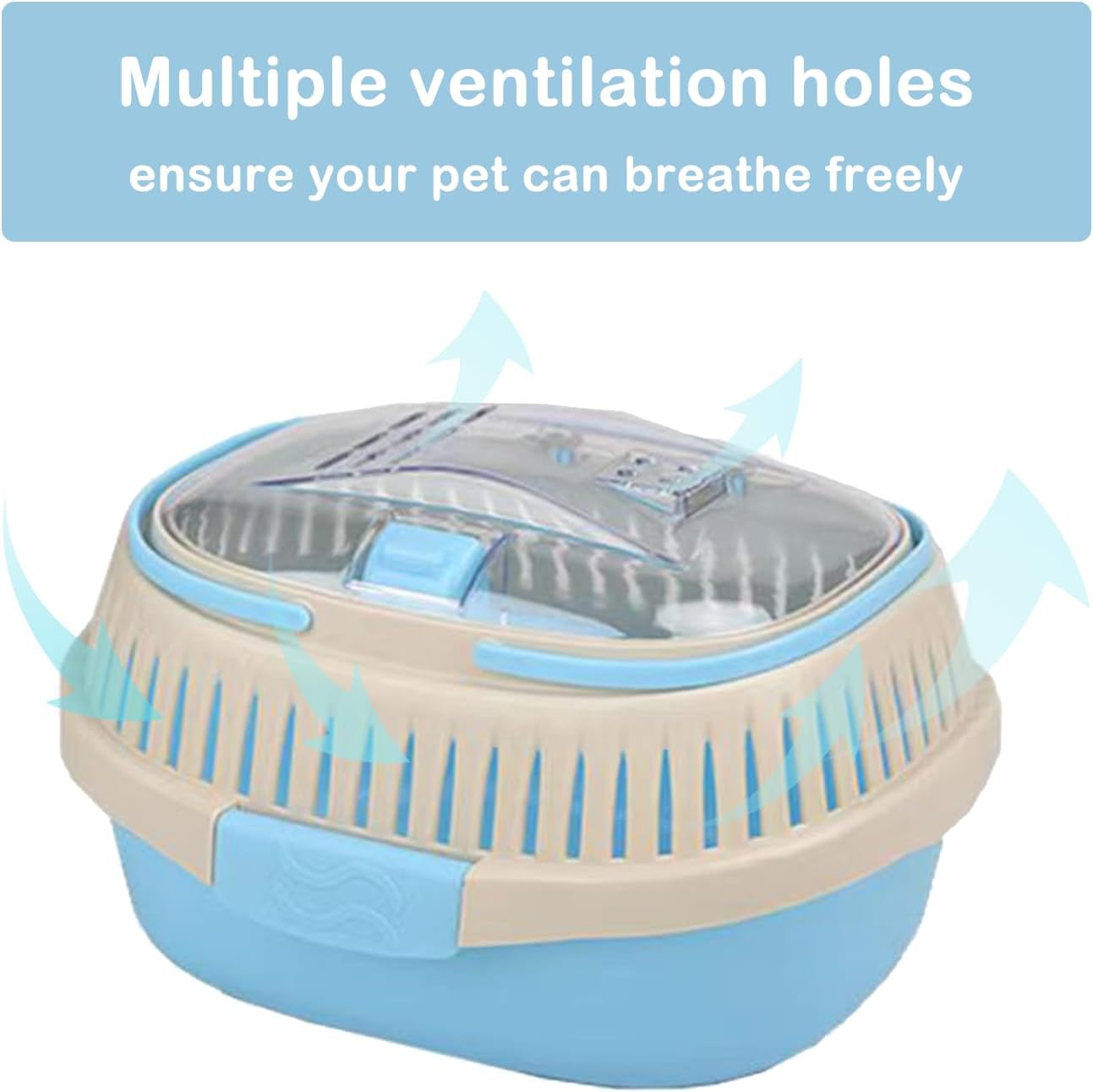 Hamster Carrier Guinea Pig Carrier 13 X 11 X 8 In Portable Hamster Travel Cage with Ventilation Holes Outdoor Small Animal Carrier for Rat Gerbils Rabbit Hedgehog Squirrel Mouse Sugar Glider