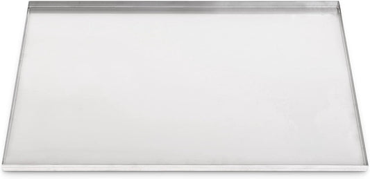 52.5" x 33.13" Metal Replacement Dog Crate Pan Chew Proof Crack Proof Pet Kennel Tray Central Dog Training Crate Pan Pet Supplies, Galvanized, 1" H