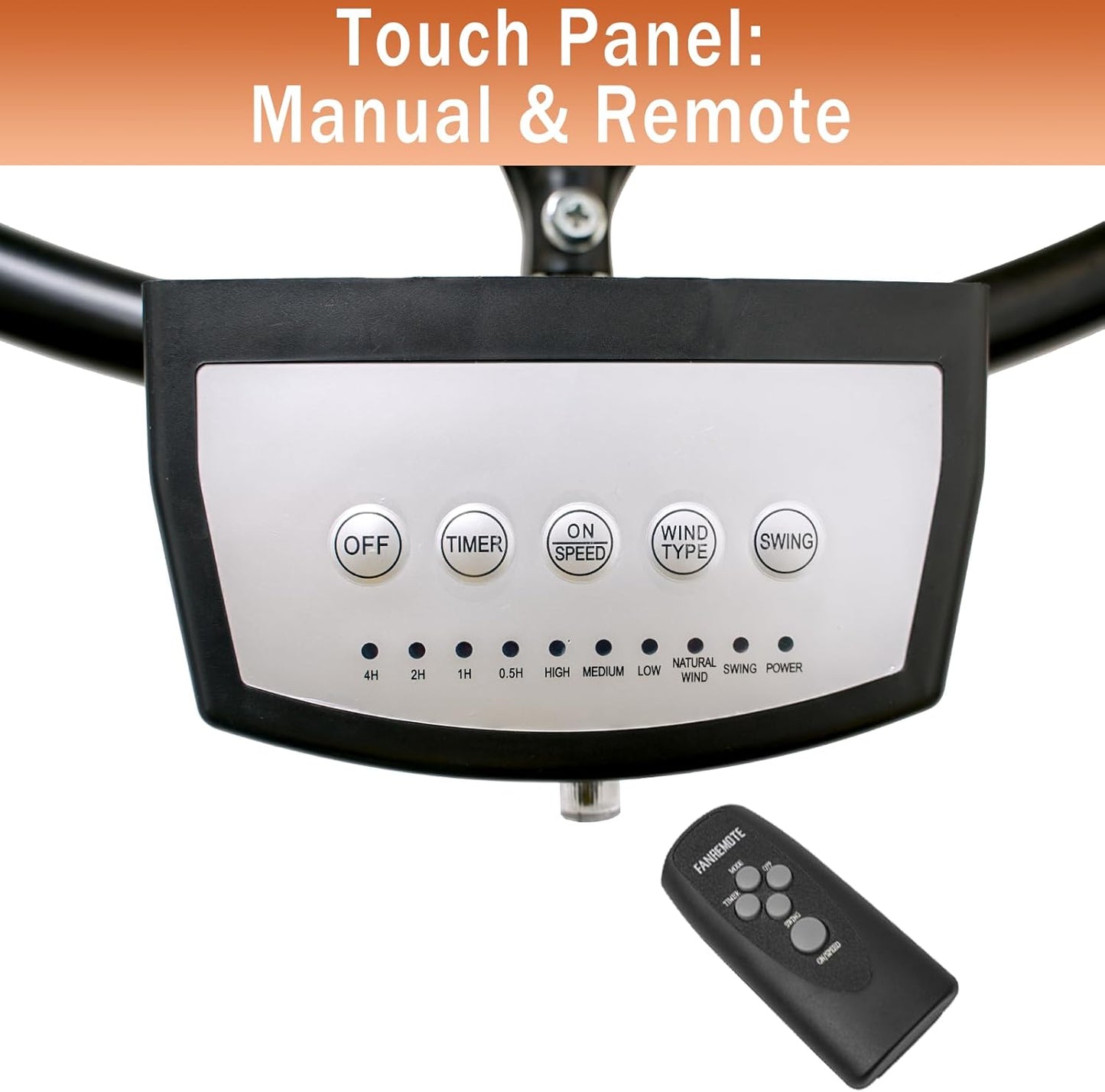 HiCFM 5000 CFM 20" Remote Control Wall Mount Fan, 3-Speed High Velocity Oscillating Wall Fans with Timer, Industrial Heavy Duty Wall-mounted Fan for Covered Patio, Gazebo, and Garage, UL Listed