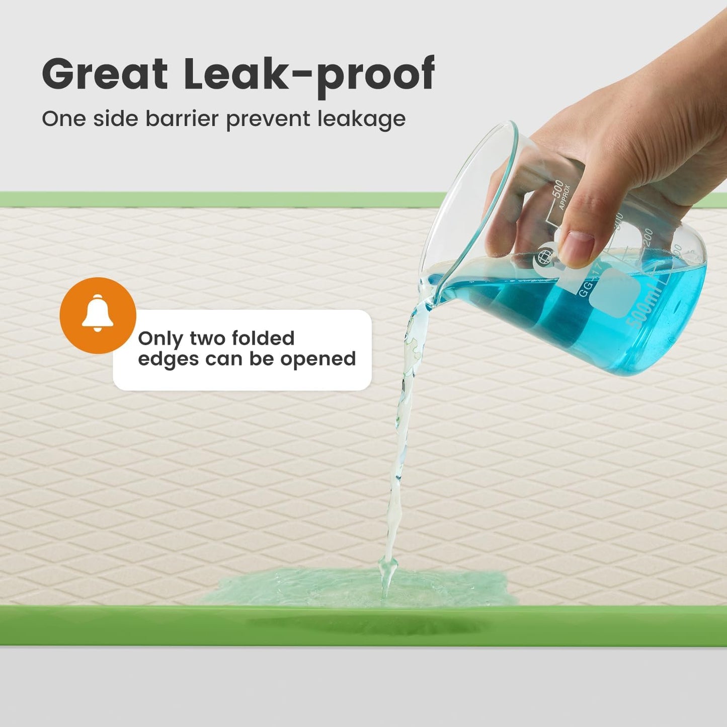 Gardner Pet Dog Pee Pads Rugular 22"x22", Thicker ECO Green Small Disposable Puppy Training Pads Super Absorbent Full Edge-Wrapping Pad for Dogs, Puppies, Doggies, Cats-(20 Count)