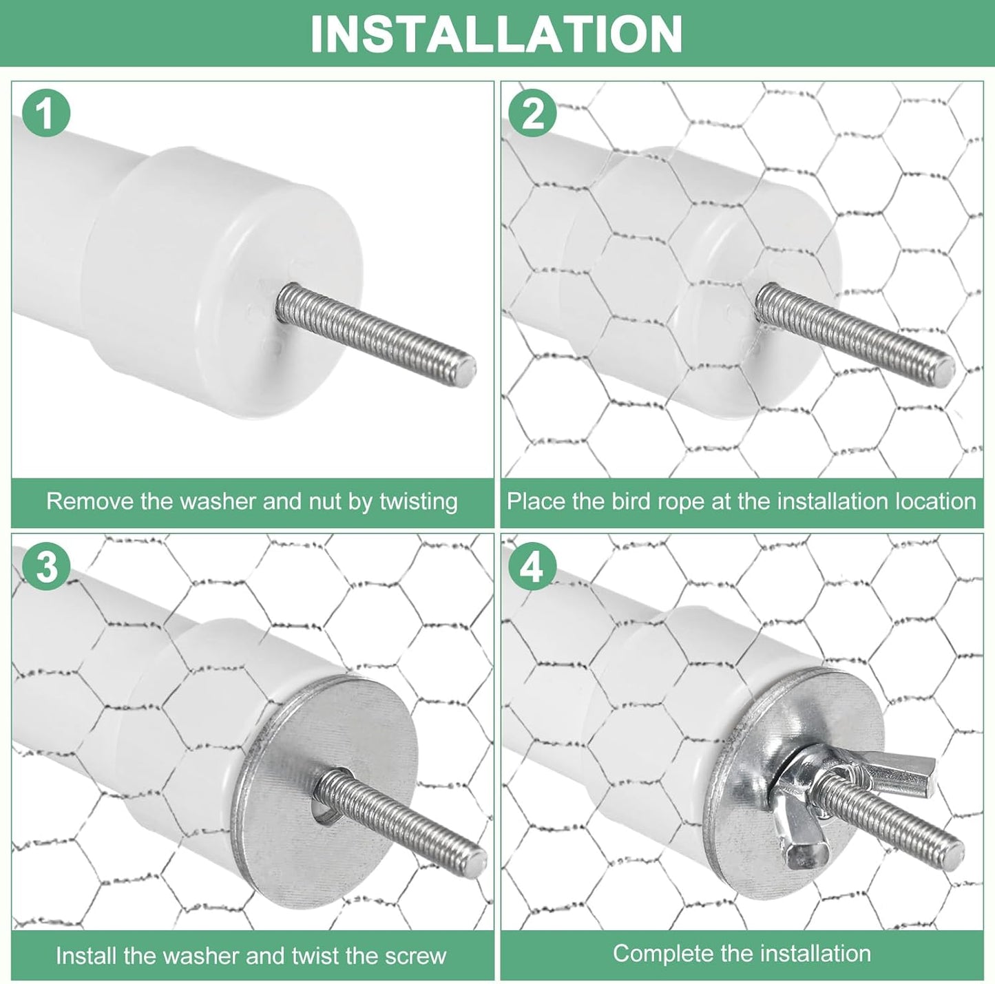 2-Pack Rope Perches for Bird Cages, 31.5 in Length Comfort Grip Flexible Rope Perch Beak & Paw Grinding for Parrots/Cockatiels/Parakeets, Bird Platform Sand [Pink Blue]