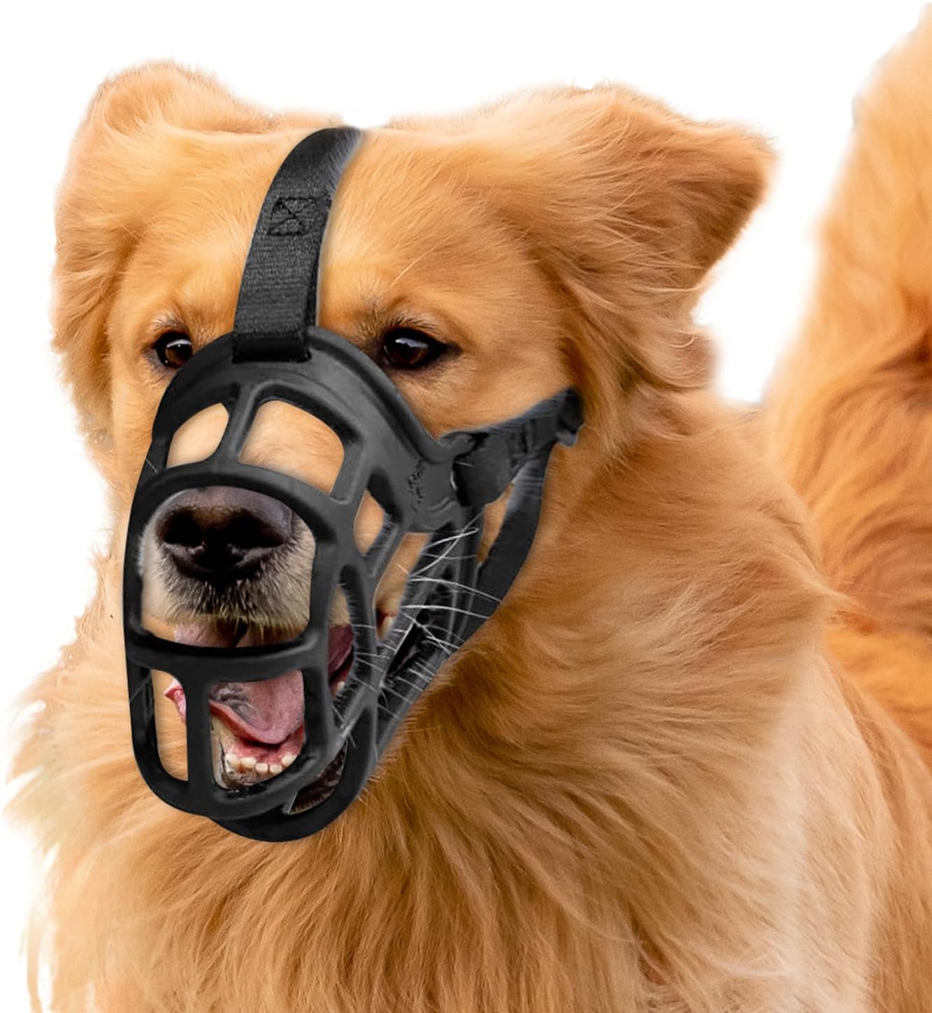 Dog Muzzle, Basket Muzzle Anti Biting Chewing, Sturdy Lightweight Muzzle Allows Panting Drinking, Cage Muzzle for Small Medium Large Dogs, Suitable for Grooming Trimming Training (Size 5)