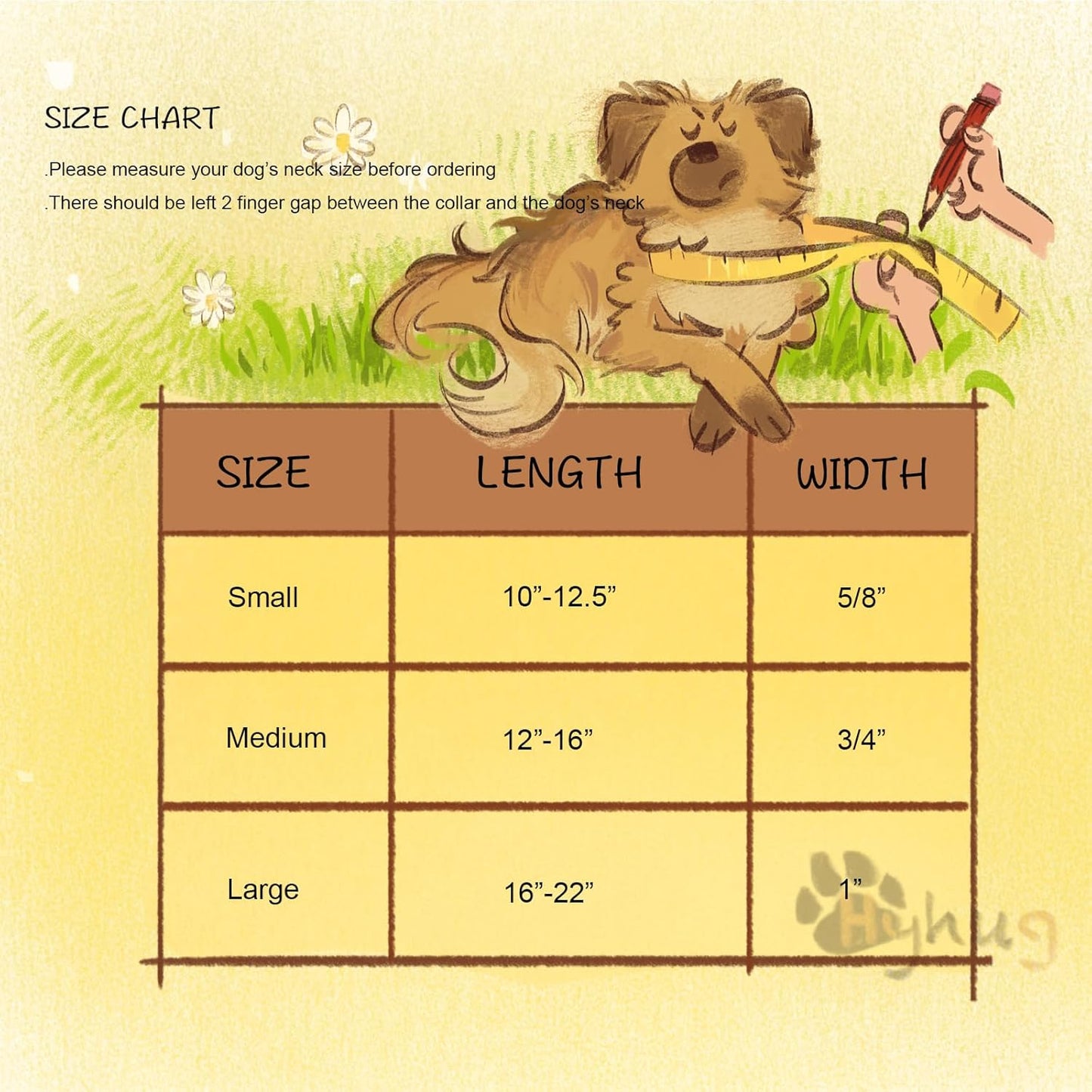 Hyhug Dog Collar for Large Dogs, Heavy Duty, Blue | Quick Release Nylon Buckle Collar, Adjustable & Durable Pet Supplies for Boy & Girl Dogs(Large, Classic Blue)