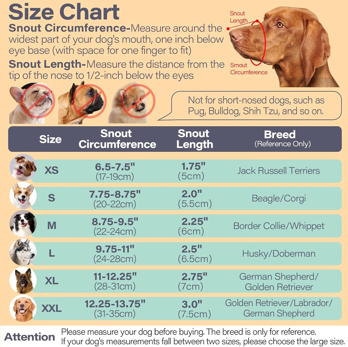 LUCKYPAW Dog Muzzle for Large Medium Small Dogs, Patented Mesh Muzzle to Prevent Biting Chewing Eating, Soft Mouth Guard with Front Opening Design for Drinking Panting(Grey, XL)