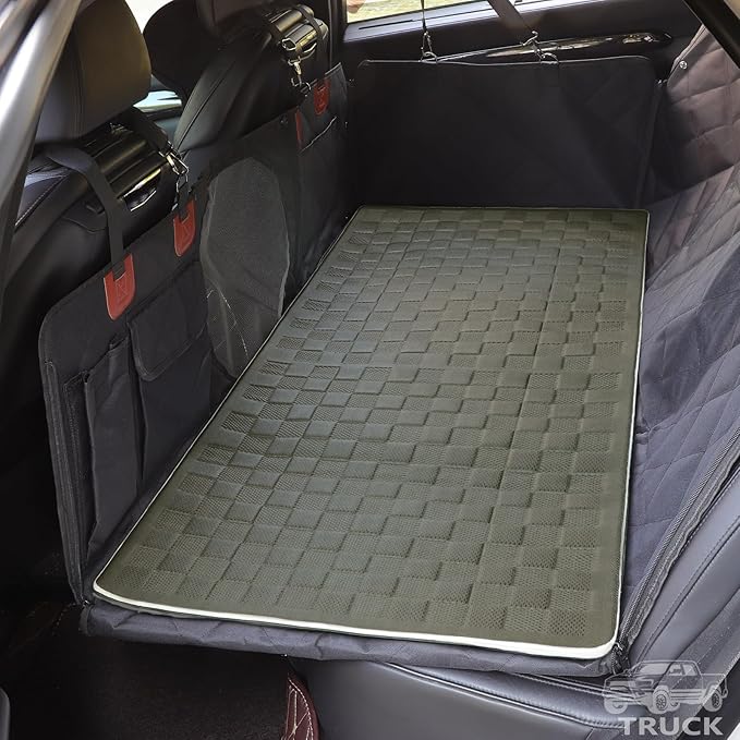 Non-Slip Pet Bed Mat for Truck Back Seat Extender, Hair Resistant Dog Blanket for Hard Bottom Dog Car Seat Cover, Anti Slip Pet Linner Backseat Cover Graphite/XL
