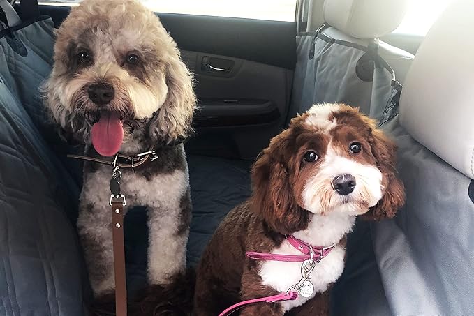 Bulldogology Dog Car Seat Cover Waterproof Heavy Duty Bench Dog Hammock Backseat Protector from Hair, Muddy Paws, Scratches - Pet Car Seat Cover for Cars Trucks SUVs (X-Large, Grey)