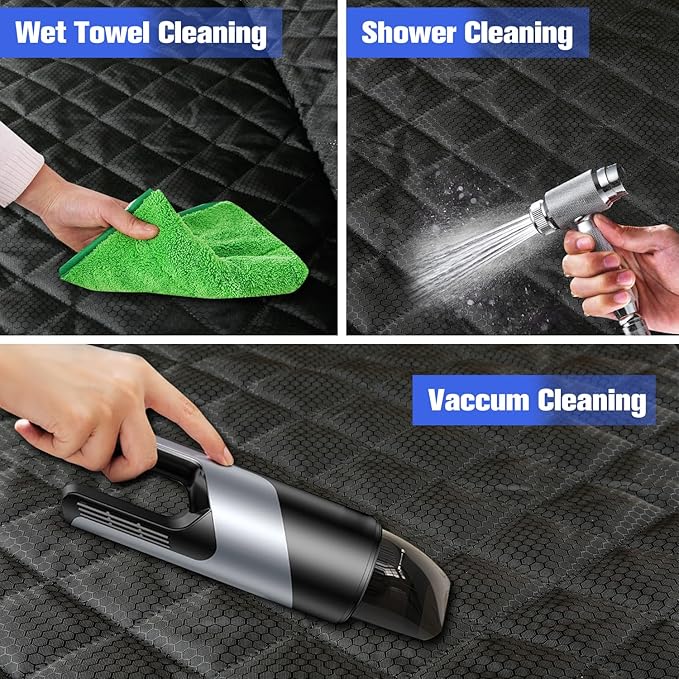 PETICON Front Seat Cover 2 Pack, Full Protection Dog Car Seat Cover with Side Flaps, Nonslip Scratchproof Captain Chair Seat Cover Fits for Cars, Trucks, SUVs, Jeep, Black