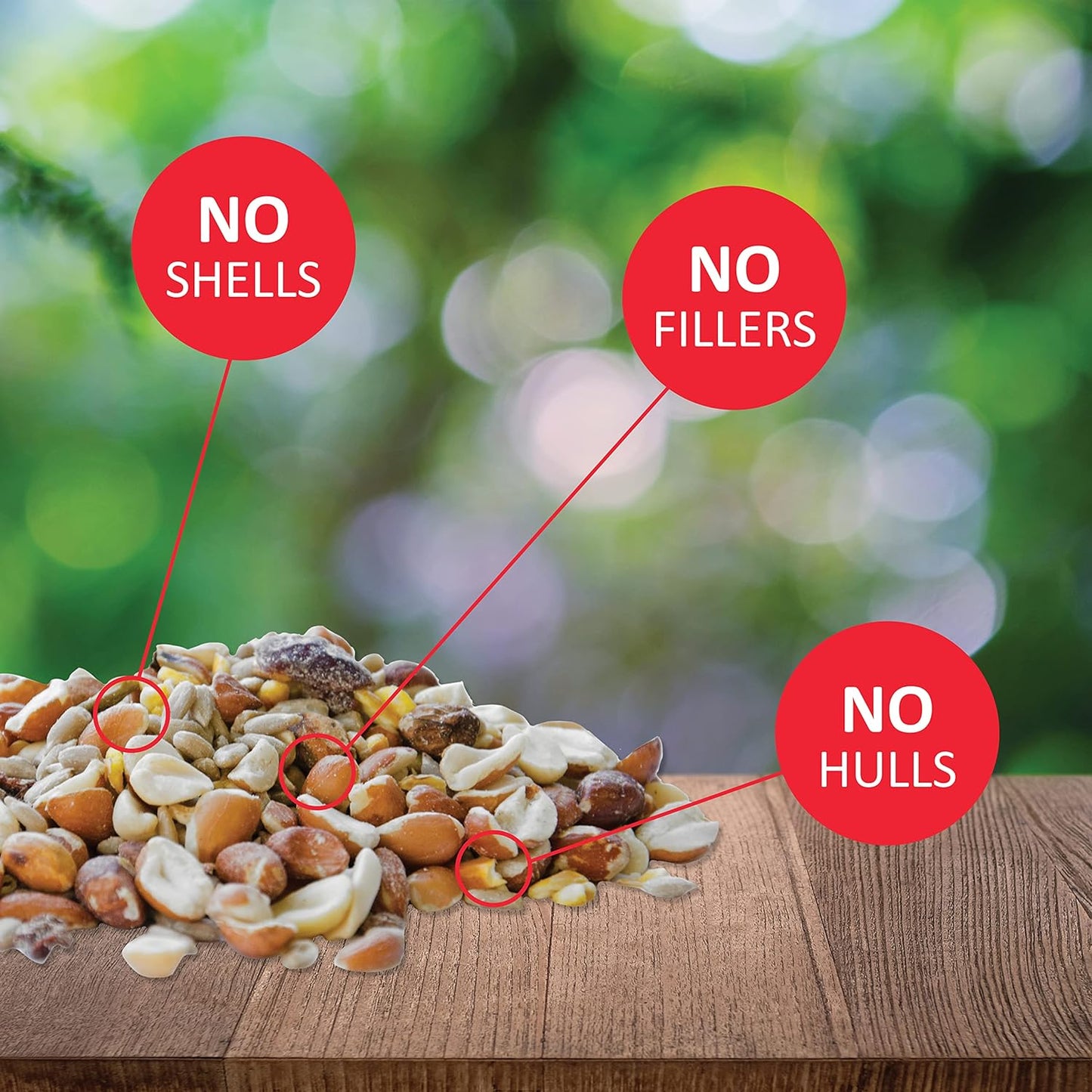 Lyric Woodpecker Wild Bird Seed, No Waste Bird Seed with Nuts, Dried Fruit & Shelled Seeds - 20 lb. Bag
