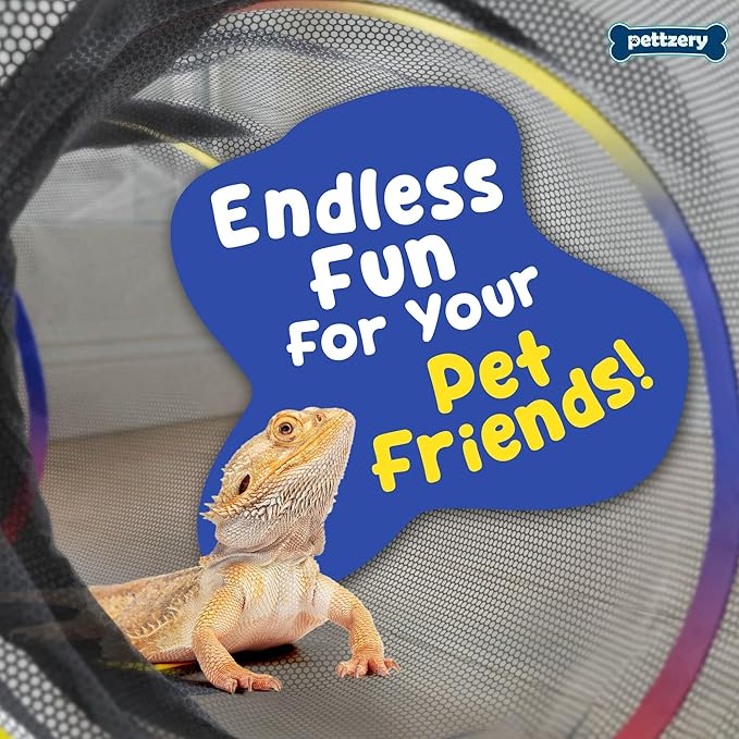 Outdoor Cat Enclosure - Portable Catio Playground for Cat Run, Kitty and Small Animals - Tent & Tunnels for Outside and Indoor Play