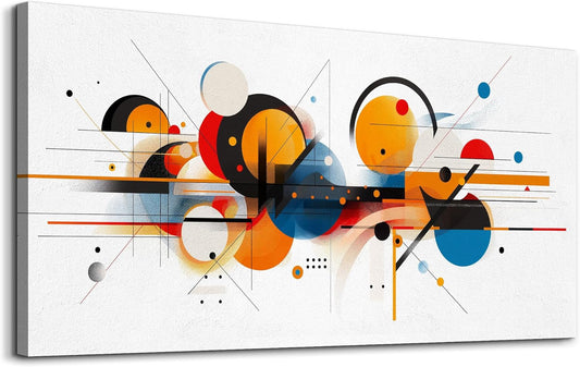 hyidecorart Large Wall Decorations For Living Room Wall Art For Bedroom Line Color Block Abstract Pictures Artwork Hang Pictures For Office Decor Hotel Canvas Prints Art Modern Home Decorations